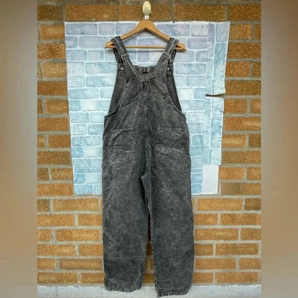 Carhartt Work In Progress acid Black Bib Double Knee Overalls large - Picture 10 of 15